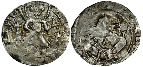 BULGARIA Ivan Sratsimir (1356-1396) Silver 1 Grosh 18mm (20 563)