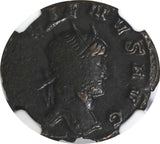 ROMAN.Gallienus AD 253-268  BI Double-Denarius / Rev. Capricorn ZODIAC NGC (024)