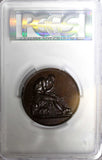 Great Britain MEDAL 1858 Thomas Banks by L.C. Wyon PCGS UNC DET.Eimer-1523 (4)
