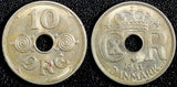 Denmark Christian X Copper-Nickel 1931 10 Ore UNC KM# 822.2 (23 840)