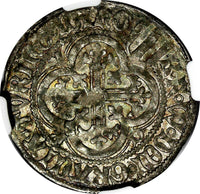 GERMANY.Saxe-Meisen Silver (1440-64) 1 Shieldgrosch NGC VF35 TOP GRADED BY NGC