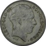 Belgium Leopold III Zinc 1944 5 Francs WWII ISSUE French SCARCE KM# 129.1 (335)