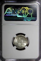 GREAT BRITAIN George VI Silver 1940 6 Pence NGC AU58  KM# 852 (216)