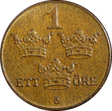 Sweden Gustaf V Bronze 1940 1 Öre GEM BU COIN KM# 777.2 (21 932)