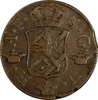 SWEDEN Adolf Frederick Copper 1762 S.M. 2 Ore SCARCE KM# 461(15 684)