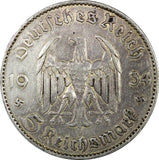 Germany - Third Reich 1934 F 5 Reichsmark 1st Anniversary - Nazi KM# 83 (22 301)