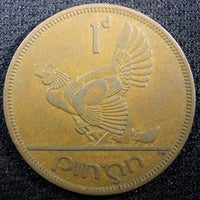 Ireland Republic Bronze 1952 1 Penny Hen with chicks KM# 11 (23 073)