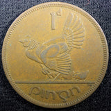Ireland Republic Bronze 1952 1 Penny Hen with chicks KM# 11 (23 073)