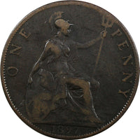 Great Britain Victoria Bronze 1897 1 Penny  KM# 790 (20 597)