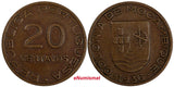 Mozambique Colony of the Portuguese Bronze 1936 20 Centavos KM# 64 (20 459)