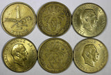 DENMARK LOT OF 6 COINS 1926-1958 1 KRONE KM# 837.2 ;KM# 824.1 ;835 ;824.2 (090)