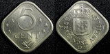 Netherlands Antilles Copper-Nickel 1974 5 Cents SCARCE KEY DATE  KM# 13 (23 731)