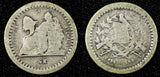 GUATEMALA Silver 1880 D 1/2 Real KM# 152 (22 744)