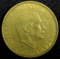 Denmark Christian X Aluminum-Bronze 1942 NS 1 Krone WWI Issue KM# 835 (23 592)