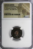 ROMAN Licinius I  AD 308-324 BI Reduced Nummus /JUPITER EAGLE NGC  (021)