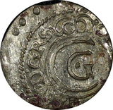 Swedish Livonia City of Riga Carl X Gustav Silver 1656 1 Solidus KM# 50 (22 234)