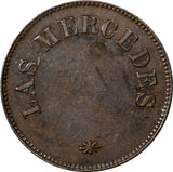 Guatemala Copper Nd (c - 1890) Finca Las Mercedes V I J Token 25 mm Rulau Gma337