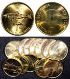 Slovenia 2000 1 Tolar Trout with two smaller UNC-BU KM# 4 RANDOM PICK (1 Coin)
