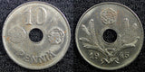 FINLAND Iron 1945 10 Pennia WWII Issue BETTER DATE UNC KM#34.1 (23 016)