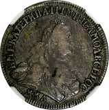 Russia Catherine II Silver 1765 MMD 15 Kopeks Moscow NGC VF25 SCARCE C# 62.1 (3)