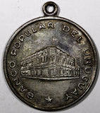 URUGUAY Silver Plated BANCO POPULAR TOKEN 1902-1962  60th Anniversary Toning