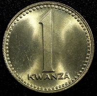 Angola Copper-Nickel 1975 1 Kwanza Belgrade Mint, Serbia GEM BU KM# 83  (24 117)