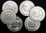 Colombia 1967-1969 50 Centavos 30.5 mm UNC KM# 228 RANDOM PICK (1 Coin)