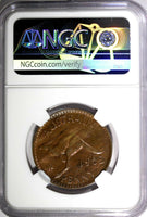 Australia George VI  Bronze 1952 (M) 1 Penny NGC UNC DETAILS KM# 43