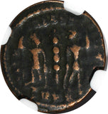 ROMAN Constans AD 337-350  AE4 BI Nummus / Army Soldiers NGC (087)