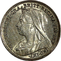 Great Britain Victoria Silver 1899 3 Pence ch.XF KM# 777 (20 000)