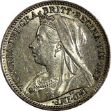 Great Britain Victoria Silver 1899 3 Pence ch.XF KM# 777 (20 000)