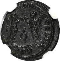 Roman Empire CONSTANS AD 337-350 AE NUMMUS (FOLLIS) /Two victories NGC Ch AU (3)