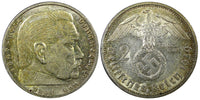 Germany - Third Reich Silver 1939 A 2 Reichs Mark Hindenburg KM# 93 (22 329)