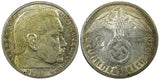 Germany - Third Reich Silver 1939 A 2 Reichs Mark Hindenburg KM# 93 (22 329)