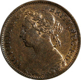 Great Britain Victoria Bronze 1884 Farthing KM# 753 (17 030)