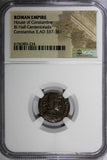 ROMAN CONSTANTIUS II as Caesar Half Centenionalis AD 337-361 /BATTLE NGC (4)