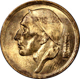 Belgium Baudouin I Bronze 1953 20 Centimes UNC  KM# 146 (21 320)