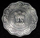 India-Republic Aluminum 1974 10 Paise UNC KM# 27.1 (22 703)