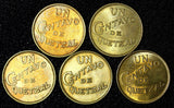 Guatemala LOT OF 5 COINS 1932-1939 1 Centavo aUNC Better Dates KM# 249 (21 289)