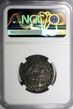 Belgium Flanders Charles the Bold of Burgundy (1467-77) Double Patard NGC XF DET