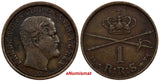 Denmark Frederik VII Copper 1853 FK VS 1 Rigsbankskilling 1 YEAR TYPE KM#756(5)