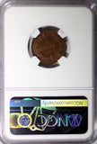 ITALY Umberto I Copper 1897 R 2 Centesimi NGC MS66 BN TOP GRADED KM# 30 (054)