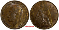 Great Britain George V (1910-1936) Bronze 1920 1 Penny KM# 810 (14 501)