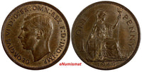 Great Britain George VI Bronze 1940 1 Penny aUNC KM# 845 (15 378)