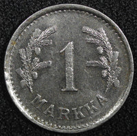 Finland Iron 1951 H 1 Markka UNC CONDITION KM# 30b (24 137)
