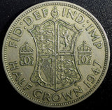 Great Britain George VI Copper-Nickel 1947 1/2 Crown KM# 866 (23 333)