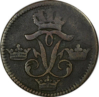 Sweden Frederick I Copper 1746 1 Ore, S.M.Avesta mint. KM# 416.1 (10308)