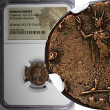 ROMAN.Gallienus AD 253-268  BI Double-Denarius / Rev. SOL,Sun,Globe NGC (001)