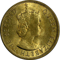 Jamaica Elizabeth II Nickel-Brass 1964 1/2 Penny KM# 38 (18 614)