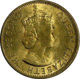 Jamaica Elizabeth II Nickel-Brass 1964 1/2 Penny KM# 38 (18 614)